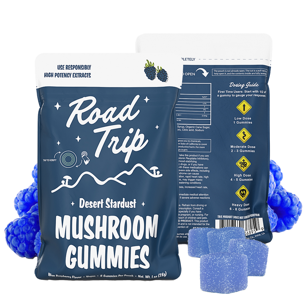 Desert Stardust Mushroom Gummies - Blue Raspberry