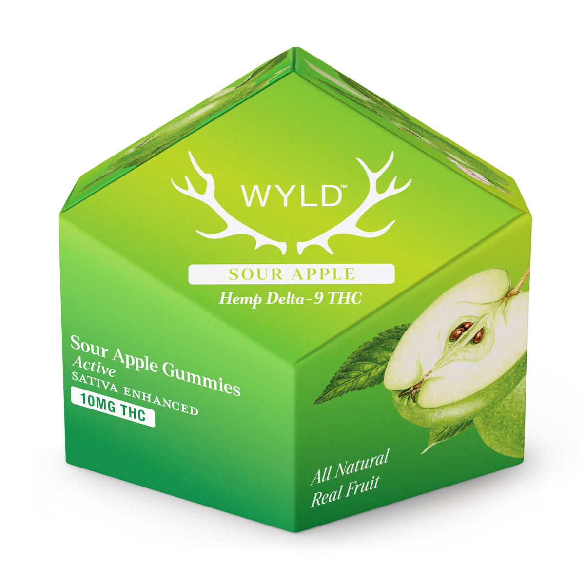 Sour Apple Sativa THC | Active - Wyld 10mg THC