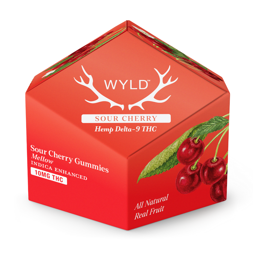 Sour Cherry Indica THC | Mellow - Wyld 10mg THC