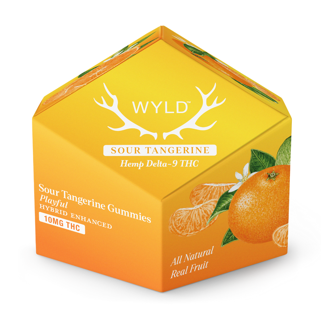 Sour Tangerine Hybrid THC | Playful - Wyld 10mg THC