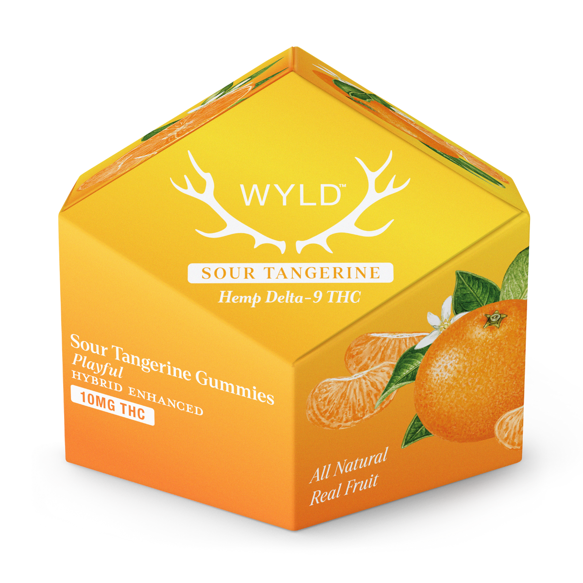 Sour Tangerine Hybrid THC | Playful - Wyld 10mg THC