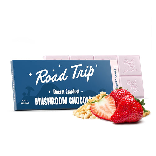 Desert Stardust Mushroom Chocolate Bar - Strawberry Crunch - Smoke Shop Go