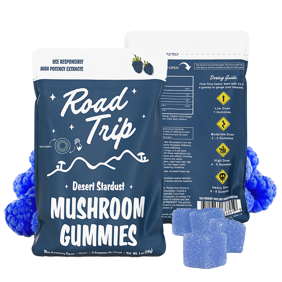 Desert Stardust Mushroom Gummies - Blue Raspberry - Smoke Shop Go