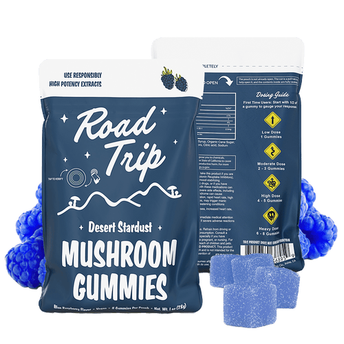 Desert Stardust Mushroom Gummies - Blue Raspberry - Smoke Shop Go