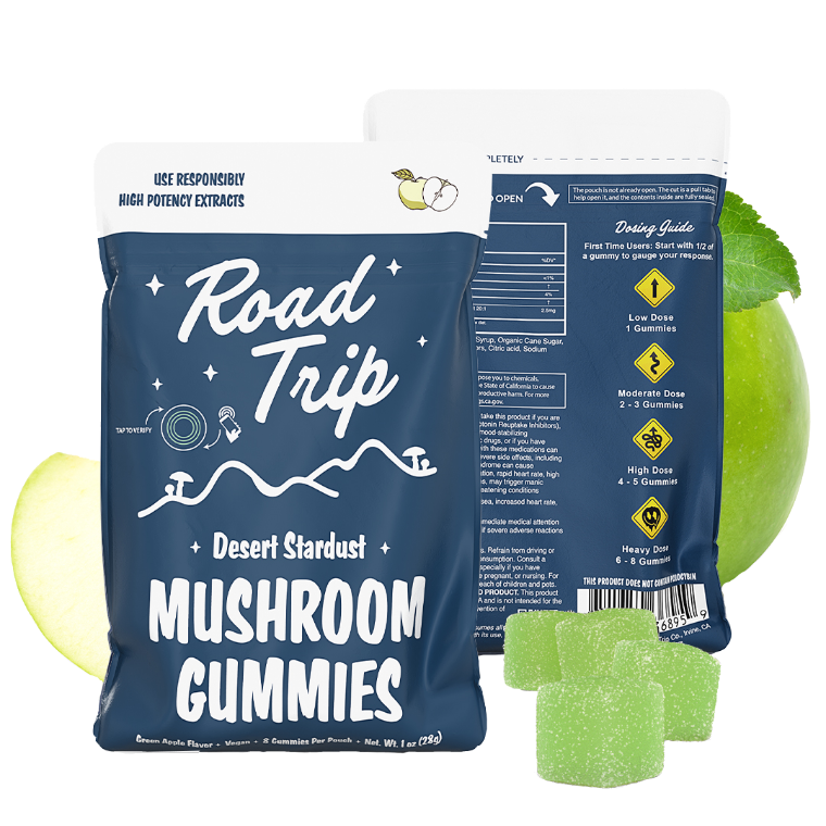 Desert Stardust Green Apple Mushroom Gummies by Road Trip
