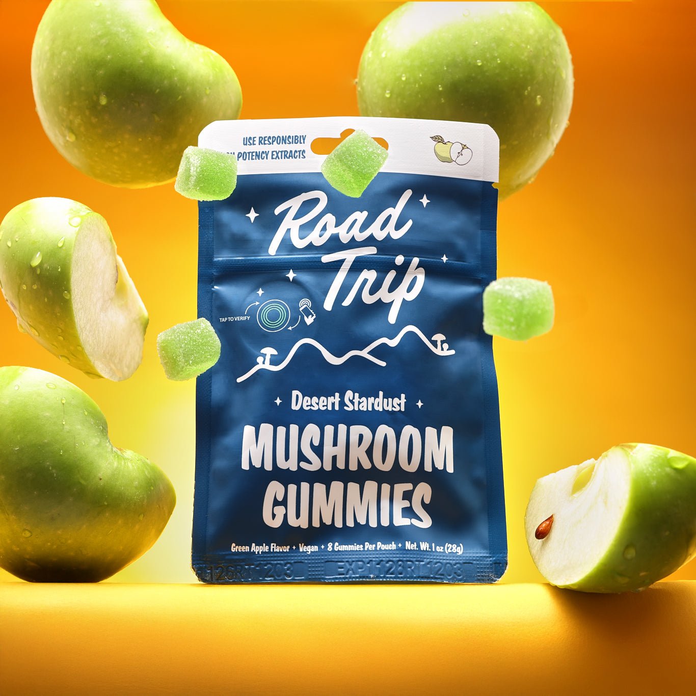 Desert Stardust Mushroom Gummies - Green Apple - Smoke Shop Go
