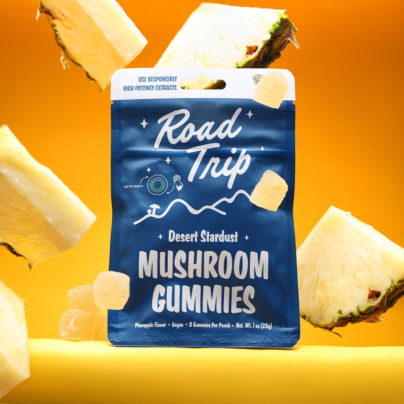 Desert Stardust Mushroom Gummies - Pineapple - Smoke Shop Go