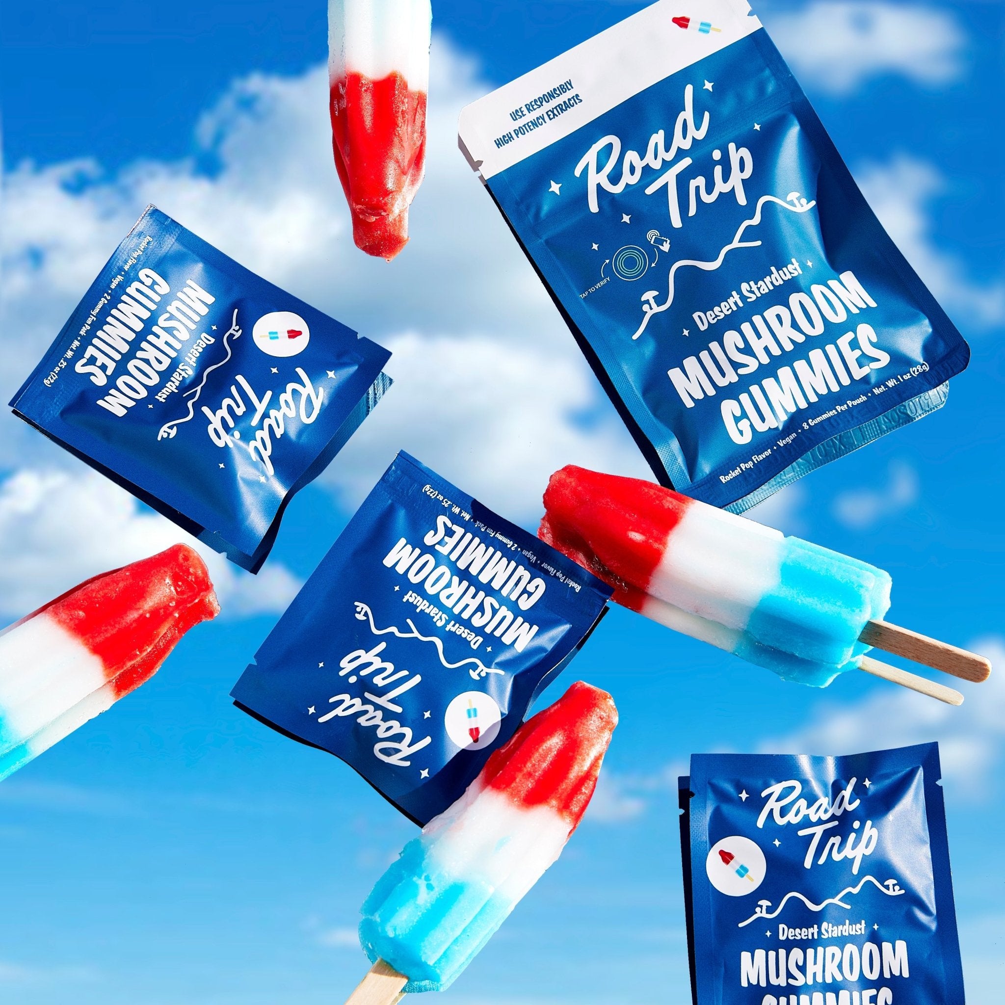 Desert Stardust Mushroom Gummies - Rocket Pop - Smoke Shop Go
