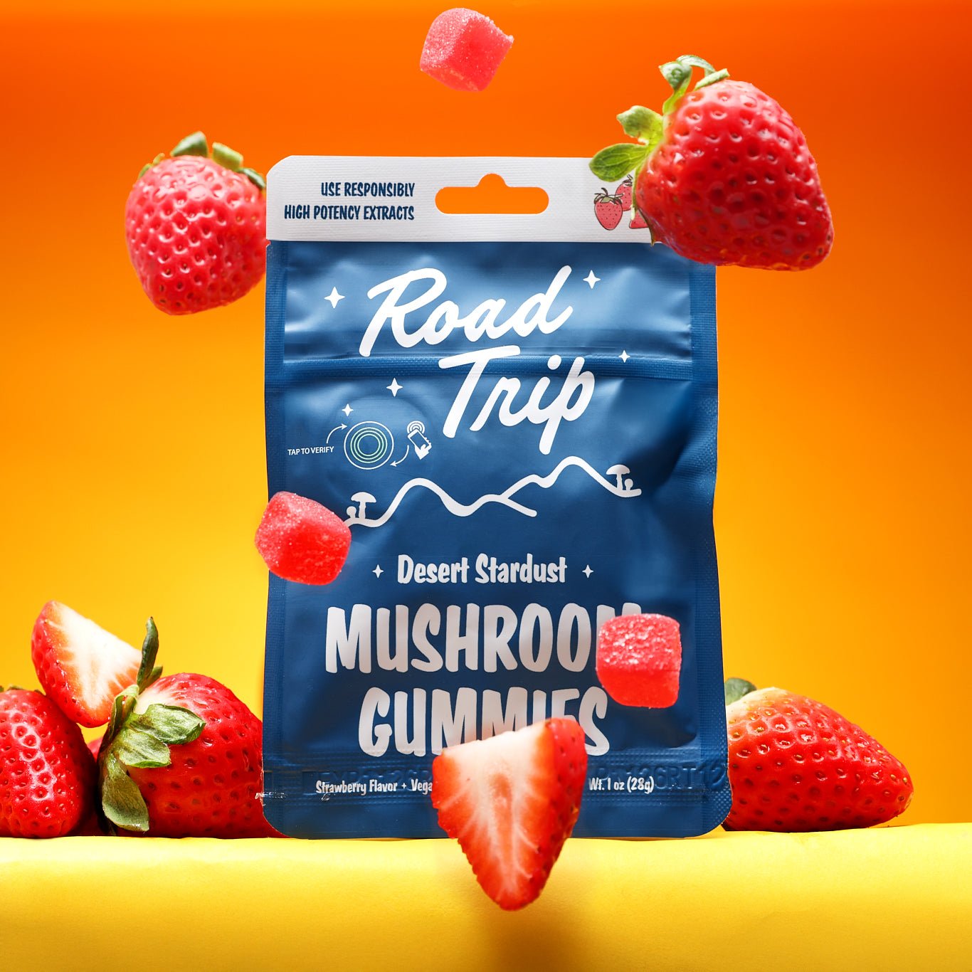 Desert Stardust Mushroom Gummies - Strawberry - Smoke Shop Go