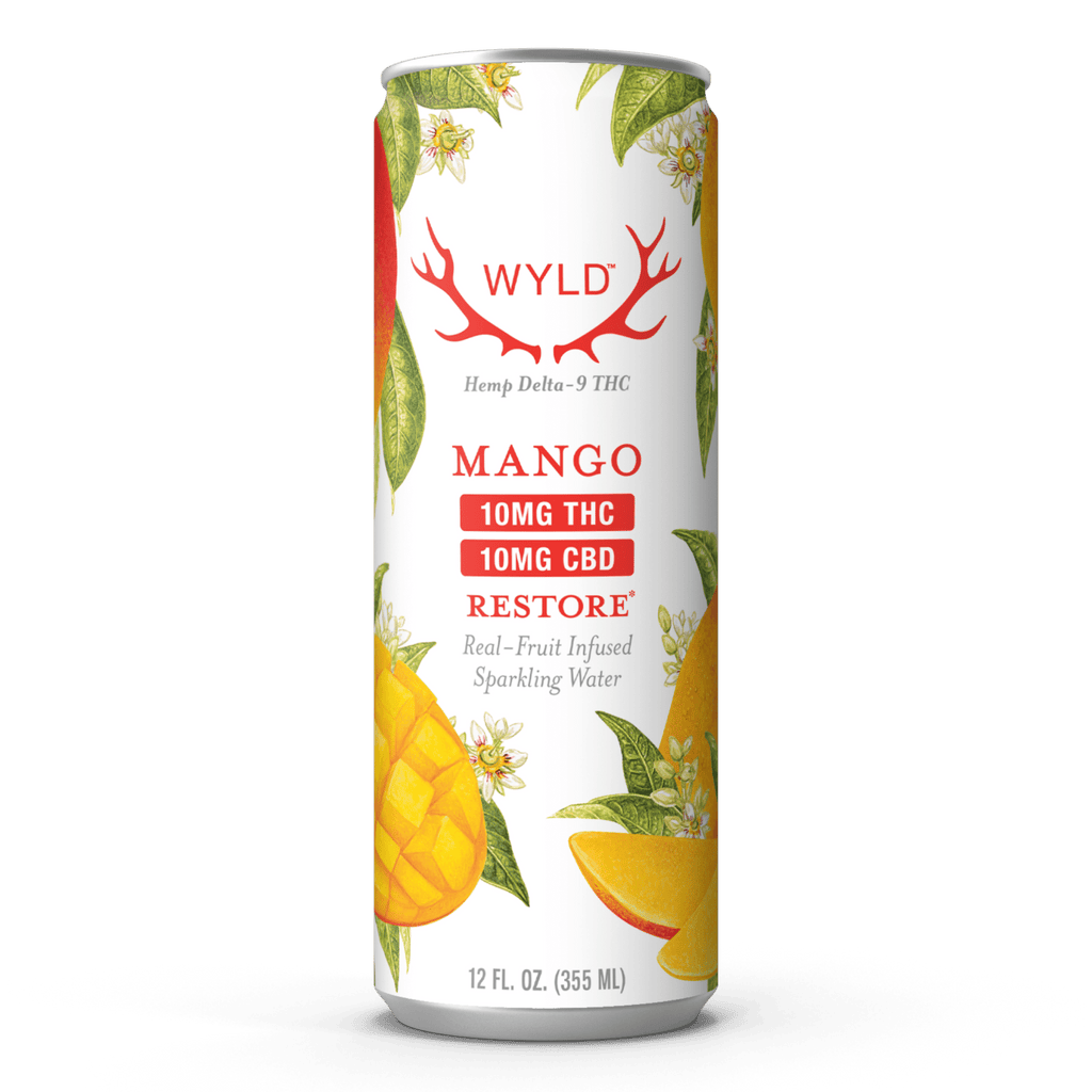 Mango THC:CBD Sparkling Water | Restore - Smoke Shop Go