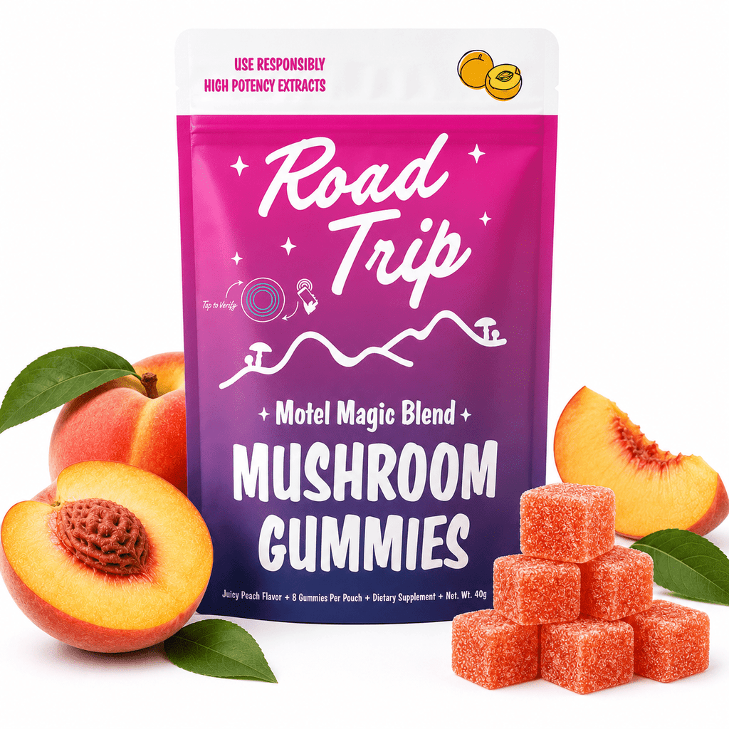 Motel Magic Mushroom Gummies - Juicy Peach - Smoke Shop Go
