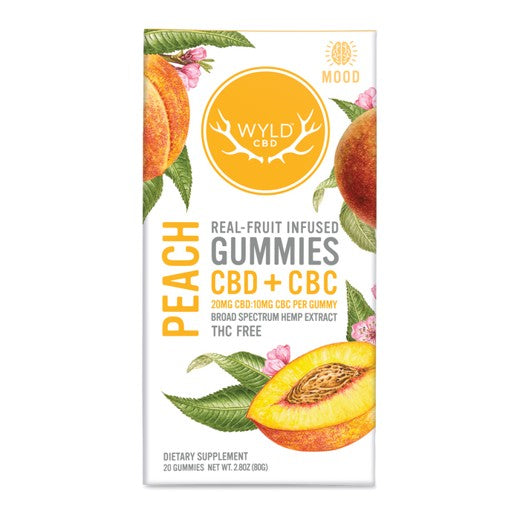 Peach CBD+CBC Gummies by Wyld