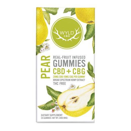 Pear CBD+CBG Gummies by Wyld