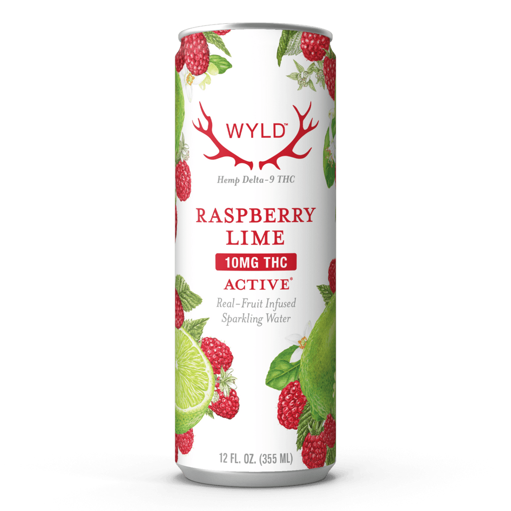 Raspberry Lime THC Sparkling Water | Active - Smoke Shop Go