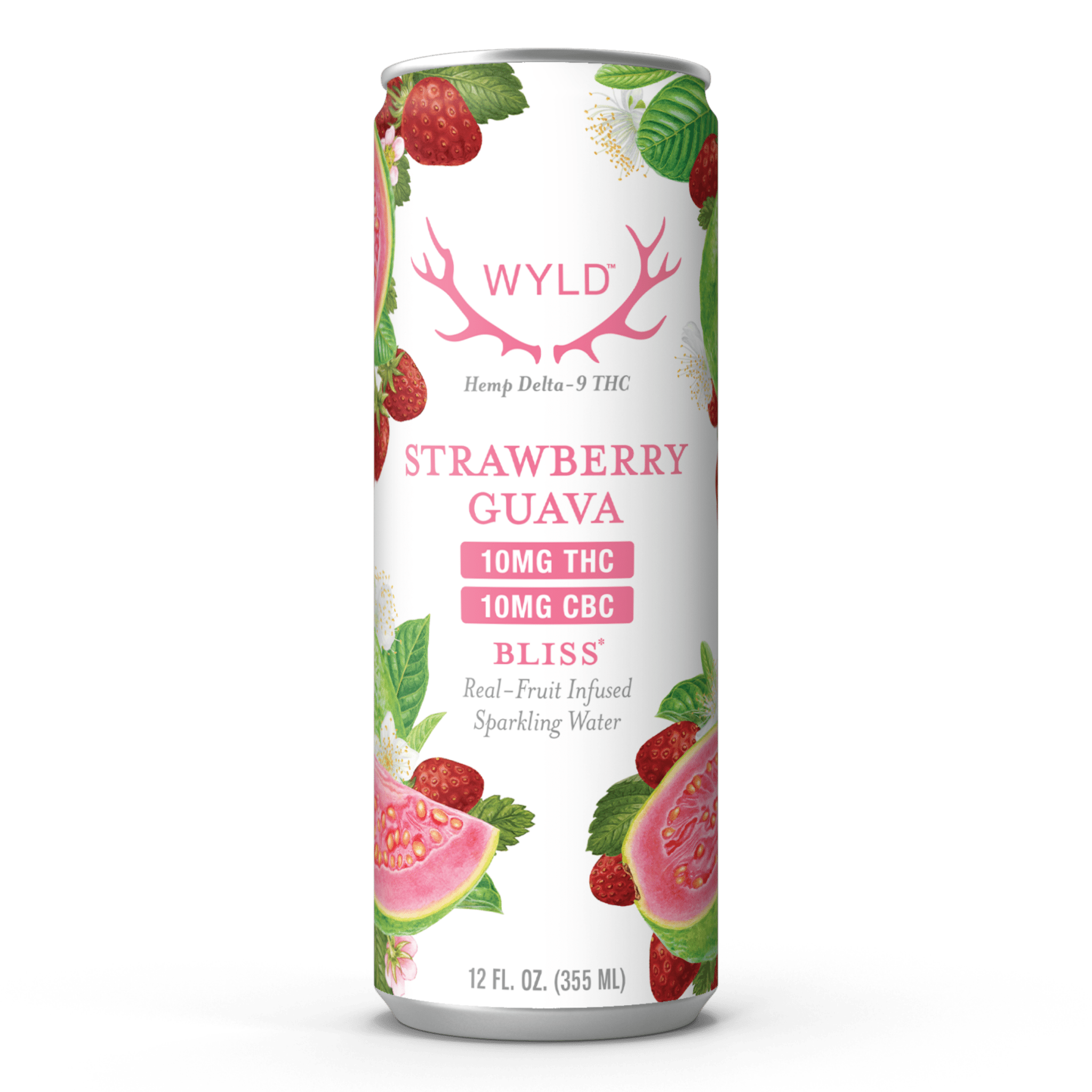 Strawberry Guava THC:CBC Sparkling Water | Bliss - Smoke Shop Go